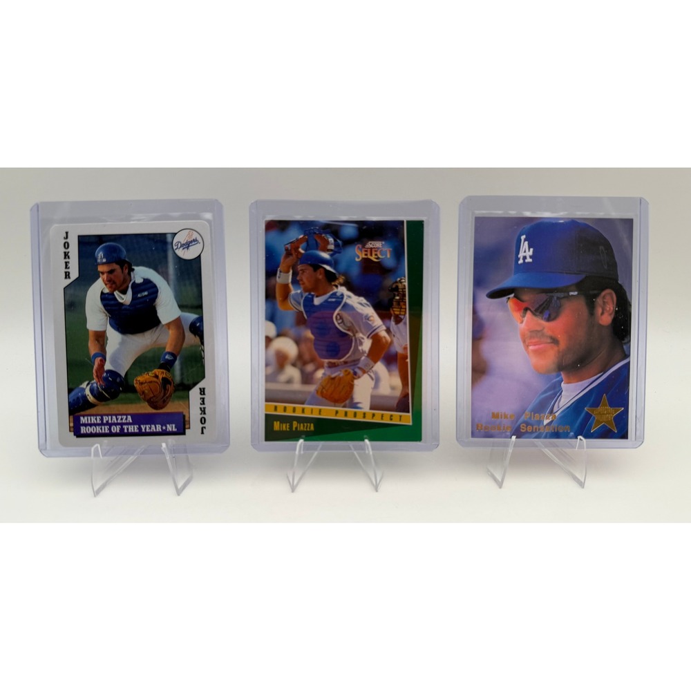 Mike Piazza 1993 Dodgers Rookie Card Lot Score Select Bicycle Pro Motion Promo